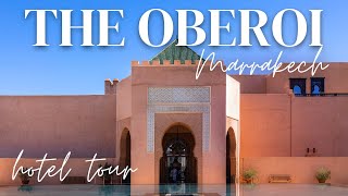 Insanely beautiful hotel in Marrakech  The Oberoi Full Tour [upl. by Gittel]