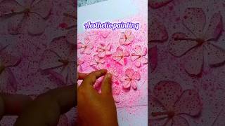 💖💝 Spray painting with toothbrush Toothbrush painting Painting with brush shorts diy painting [upl. by Yrrej]