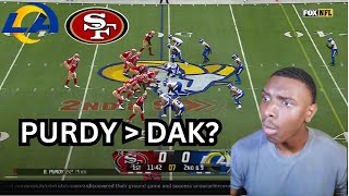 Cowboys Fan Reacts to San Francisco 49ers vs Los Angeles Rams [upl. by Shuman]