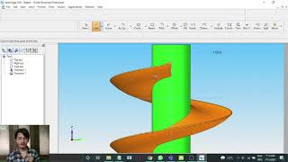 Archimedes Screw  Solid Edge V20 [upl. by Mcgrath]