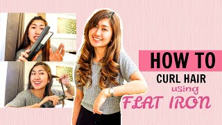 HOW TO CURL HAIR USING FLAT IRON  Tutorial and tips for beginners  Gen Arellano [upl. by Etteval966]