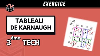 ÉLECTRIQUE ⚡ Part 4  Tableau de Karnaugh Exercice [upl. by Navillus]