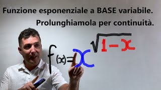 Funzione esponenziale a base variabile Attenzione alla derivata prima Prolungamento per continuità [upl. by Heyra]