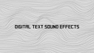 Digital Text Sound Effect 1  No Copyright [upl. by Euqina]