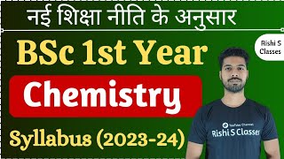 Bsc 1st year chemistry syllabus 202324  Bsc 1st semester chemistry syllabus 2023  Rishi Sir [upl. by Tades1]