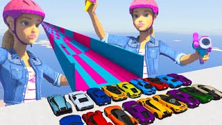 GTA V Online CORRIDA VAI E VOLTA do corredor da BARBIE [upl. by Therese]