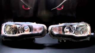 Mitsubishi Lancer Ex Headlights 1 [upl. by Hsuk]