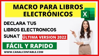 🔴MACRO para LIBROS ELECTRONICOS SUNAT Declara tus libros electrónicos COMPRAS Y VENTAS FACIL 2022 [upl. by Krongold]