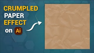 How to create a crumpled paper effect in Adobe Illustrator  Adobe Illustrator Tutorials [upl. by Even219]