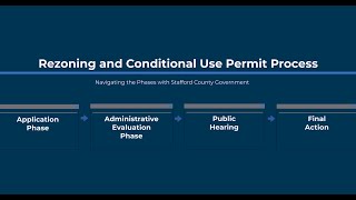 Rezoning and Conditional Use Permit Process  Stafford County Government [upl. by Ondrea]