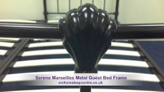 Serene Marseilles Metal Guest Bed Frame [upl. by Edita]