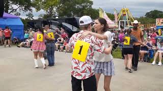 Cajun Waltz contest Breaux Bridge Crawfish Festival 2023 [upl. by Hilarius]