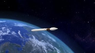 Atlas 5 rocket launches newest GPS satellite into orbit [upl. by Nnairrehs]