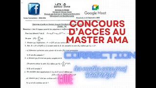 épreuve dAccès au Master AMA Exercice sur les Normes Suites des Polynômes Notions topologiques [upl. by Aseyt]