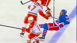 Radko Gudas Hit on Sam Carrick  New York Rangers vs Anaheim Ducks 2024 NHL Highlights [upl. by Luz]