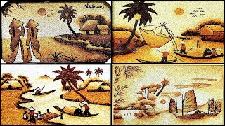 Amazing Rice Art Drawing  Rice Art and Craft  Rice Art work  Rice Craft  Rice Decoration Ideas [upl. by Steddman95]