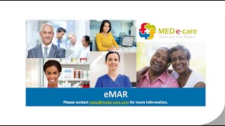 MED e care Short eMAR Demo [upl. by Idnib225]