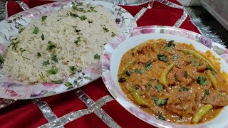 HYDERABADI DUM KA GOSH KA SALAN AUR BAGARA KHANADUM KA GOSH SALANBAGARA RICE NIZAMI MUTTON CURRY [upl. by Eixam]