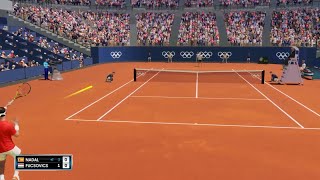 Nadal v Fucsovics  JO PARIS 2024 grand slam difficulty Ao Tennis 2 [upl. by Zetram]