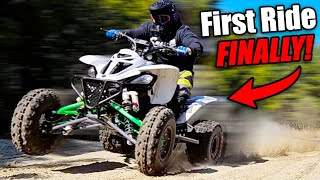 Riding the ASPCA Yamaha Raptor 660 Runs great sort of [upl. by Yrreb]