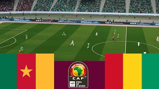 Cameroon 1 vs 1 Guinea 2024 CAF Full match Video game simulation PES 2021 [upl. by Lynnworth]