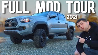 Lifted Tacoma TRD Off Road  Build Update 2021 Tons of Mods [upl. by Maram]