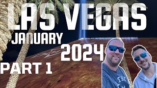 Las Vegas Vlog  Part 1 Jan 2024  Tim and Matt [upl. by Suneya343]