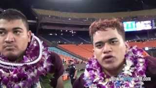 Govs PostGame DT Breiden Fehoko LB Bryce TatupuLeopoldo 11714 [upl. by Ellenwahs955]