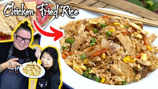 How Chinese Chefs cook CHICKEN FRIED RICE 🍚 🍗Mum and Son Professional Chefs Cook [upl. by Deys]