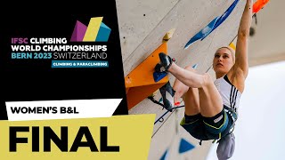 Womens Boulder amp Lead final  Bern 2023 [upl. by Consuelo]