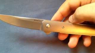 BOKER KWAIKEN FLIPPER TITANIUM HANDLES BEST BOKER YET [upl. by Gnok]