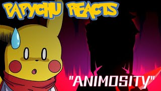 PAPYCHU REACTS TO GLITCHTALE S2 EP8 quotANIMOSITYquot [upl. by Weikert]