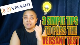 3 SIMPLE TIPS TO PASS THE VERSANT TEST  VERSANT SAMPLE FOR BPO APPLICANTS [upl. by Bentley]