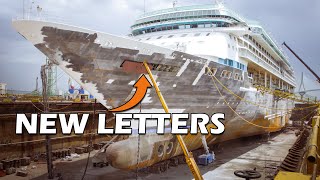 Cruise Ship overhauling 260 METRE VISION CLASS  CINEMATIC TIMELAPSE 4K  Marella Discovery [upl. by Leitman]