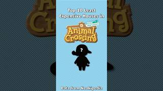 Top 10 Least Expensive Houses In Animal Crossing 4 shorts animalcrossing nintendo gaming data [upl. by Hayouqes420]