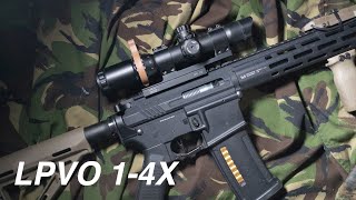 tracking bb flight path with a LPVO 14X  Airsoft Gameplay 15 [upl. by Allbee]