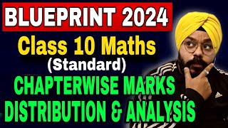 CBSE CLASS 10 MATHS STANDARD BLUEPRINT 202324  CHAPTERWISE MARKS DISTRIBUTION amp TOPICS ANALYSIS [upl. by Carlyn]