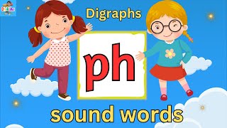 Ph Phonics  Digraphs Ph  Phonics video  Dhiksha Learning  Educational video  Kids vocabulary [upl. by Ylrad338]