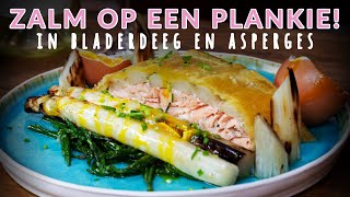 ZALM roken op een cederhouten plank op de Kamado BBQ Warm roken [upl. by Tripp]