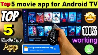 Top 5 movie app for android tv  best movie app for android tv  android tv movie app 2025 movieapp [upl. by Radman]