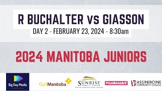 R BUCHALTER vs GIASSON  2024 Junior Championships Day 2 [upl. by Ash]