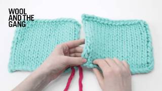 How to invisibly seam knitting [upl. by Tuinenga]