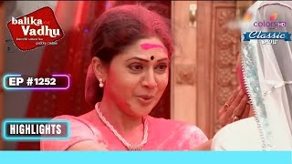 Anandi ने किया Prank  Balika Vadhu  बालिका वधू  Highlight  Ep 1252 [upl. by Erastus]