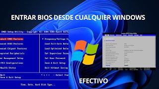 Entrar en BIOS desde cualquier Windows 11 10 8 7 PC o LAPTOP 2024 ✅ [upl. by Nitsuga]