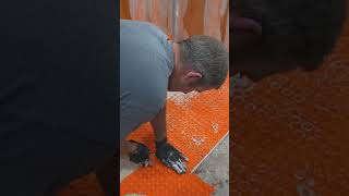 Schluter Corner Shower BUILD diy tile shorts [upl. by Pritchett]