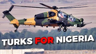 Nigeria has received the first batch of Turkish T129 ATAK attack helicopters [upl. by Bronez]