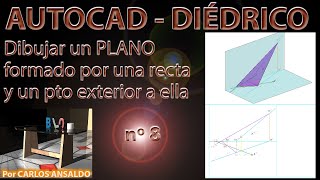 8 – HALLAR EL PLANO DETERMINADO POR UNA RECTA Y UN PUNTO exterior a ella [upl. by Saffian133]