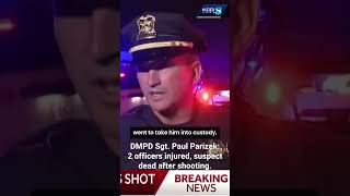 Deadly Des Moines shooting Sgt Paul Parizek gives briefing from scene [upl. by Arva]