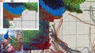 Cross Stitch Stitch With Me 309 with talking [upl. by Oech204]