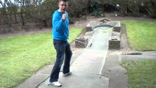 Crazy Golf in Broughty Ferry Dundee Scotland  Scoring a Minigolf HoleinOne [upl. by Adalai820]